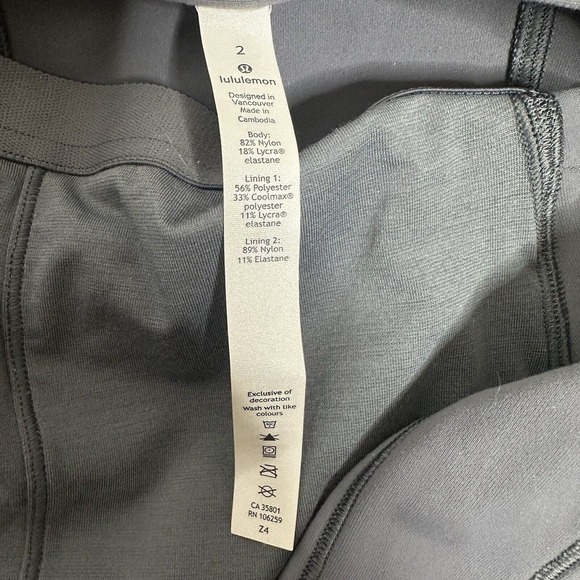 Lululemon Picnic Play Midi Dress Criss Cross Back Women's Gray Size 2 - Picture 6 of 7